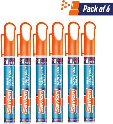 Savlon Chota Bheem Pen Sanitizer Spray, Kills 99.99% Germs, 100+ Sprays Sanitizer Spray Pump Dispenser