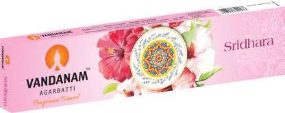Vandanam Sridhara Incense Sticks/ Agarbatti - 12 x 20 Grams agarbathi Sticks aromatic, fancy