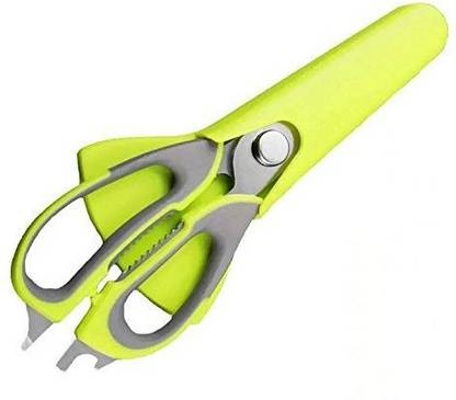 Giffy ( 7 in 1) Multi-Purpose Kitchen Scissors for Meats, Herbs, Vegetables & Pastries | Multifunctional Scissors with Protective Case. Stainless Steel All-Purpose Scissor