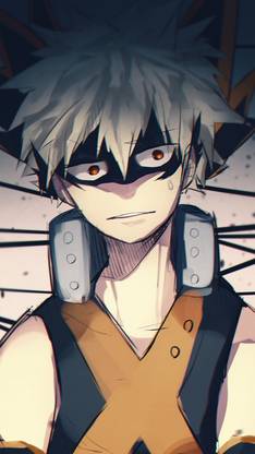 Katsuki Bakugo my hero academia posters 250 GSM Glossy anime posters for room(size_12x18 inch,multicolor,250 GSM thick paper) Paper Print