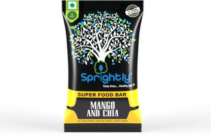 Sprightly MANGO CHIA BAR PACK OF 12 Nutrition Bars