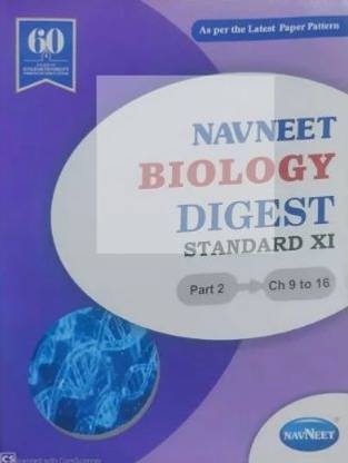 Navneet Biology Digest Std 11 Part 2 2021 Edition
