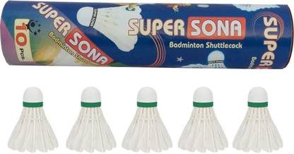 Super Sona Feather Shuttle  - White