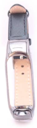 Gyc Replacement Leather Strap for Xiaomi Mi Band 3 and Mi Band 4 Smart Wrist Band Quality Leather (Only Strap - Tracker not Included) Smart Band Strap