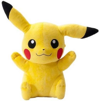 ReneReit Collection,Character Plus Stuffed Soft Toys Gift, Pokemon Pikachu Yellow (Set of 1)  - 25 cm