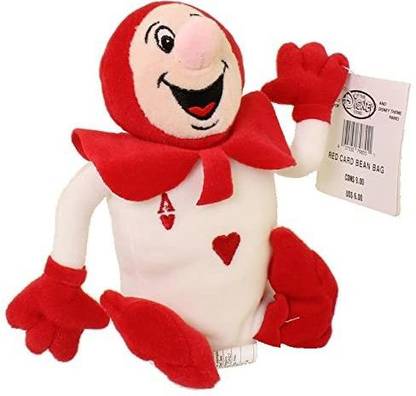 DISNEY Alice Wonderland 7 Card Bean Bag Plush  - 5 inch