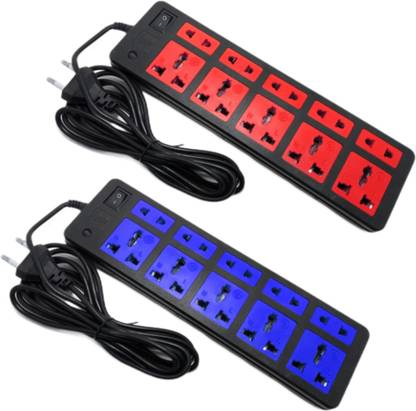 Sanhan ELECTRIC BOARD SURGE PROTECTOR MULTI PLUG 10 sockets with 2.5m wire 10  Socket Extension Boards