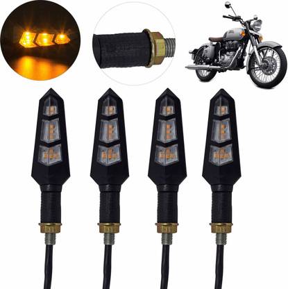 JAQUMA Side, Front LED Indicator Light for Hero, Honda, Bajaj, TVS, KTM, Kawasaki, Mahindra Pulsar 200NS, Apache RTR 180, Pulsar 135 LS DTS-i, Discovery Sport, Splendor NXG, Pulsar 135, Splender iSMART, Splendor Plus, FZ, Duke RC 190, Duke 190, Fazer, Universal For Bike