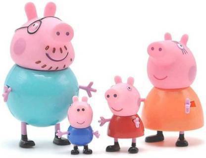 नीतीश Peppa Pig Family Toy, Set of 4 with Pig House Set, Animated Toys for Children for Pretend Play will help in the emotional development of your children and also improve their role play, communication as well as touch and feel skills. Kids will have fun time playing with friends or all alone accompanied by this toy.
