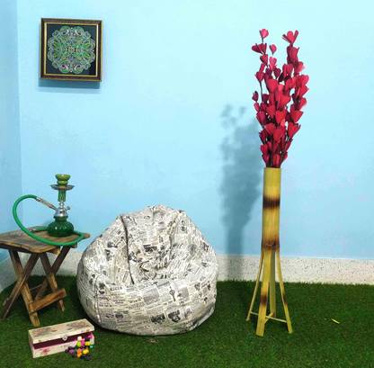 Palesaa Pink Tulip Dry Handmade Flower Pink, Brown Westeria Artificial Flower