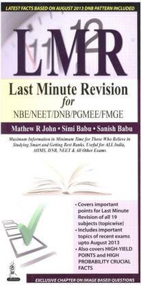 LMR Last Minute Revision for NBE/NEET/DNB/PGMEE/FMGE