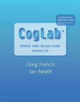 CogLab Online Version 2.0 (with Printed Access Card)