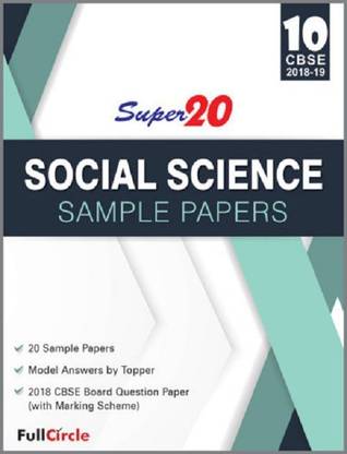 Super20 Social Science Sample Papers Class 10th Cbse 2018-19