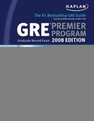 Kaplan GRE Exam: Premier Program