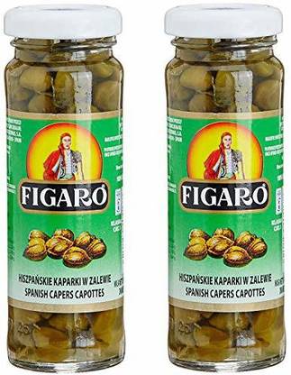 FIGARO Spanish Capers Capottes in Vinegar Imported,100g (Pack of 2) Vegetables