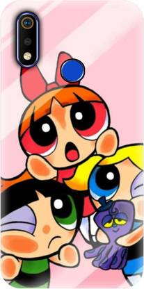 #Uncultured Back Cover for Realme 3, Realme 3i - PowerPuff Girls Print