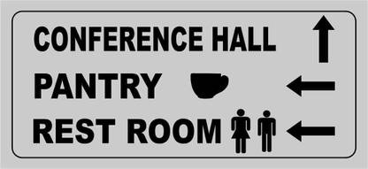 madhusigns conference hall pantry rest room Emergency Sign