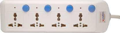 Laptrix Switch 4 Socket Extension Boards 25000 A Five Pin Socket
