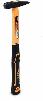 Homdum 100g Heavy Duty Machinist Hammer Ingco with 10”/ 250 mm Rubberized Soft Grip Fiberglass Handle Forged and Induction Hardened DIN 1041 Compliant Head. 100g Heavy Duty Machinist Hammer Ingco with 10”/ 250 mm Rubberized Soft Grip Fiberglass Handle Forged and Induction Hardened DIN 1041 Compliant Head Ball Peen Hammer