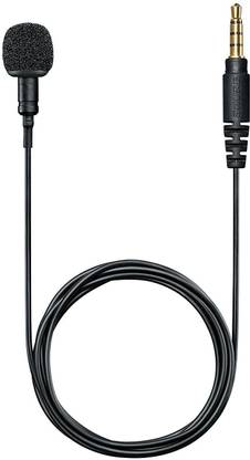 Shure MVL/A Omnidirectional Condenser Lavalier Microphone (Black) Microphone