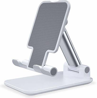 TREST Cell Phone Stand, Haau Angle Height Adjustable Mobile Phone Holder, Table Stand, Foldable Mobile Phone Stand, Mobile Stand for Table for Study (White) Mobile Holder