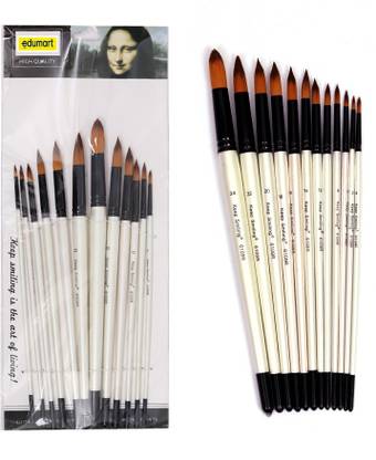 edumart HS Keep smiling Round Brush Set Of 12