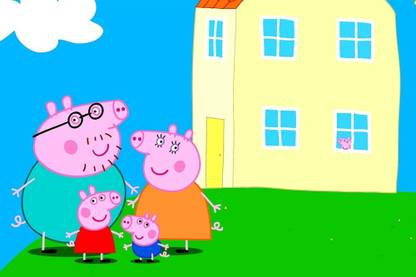 Peppa Pig Cartoon Waterproof Vinyl Sticker Poster || can2502-3 Fine Art Print