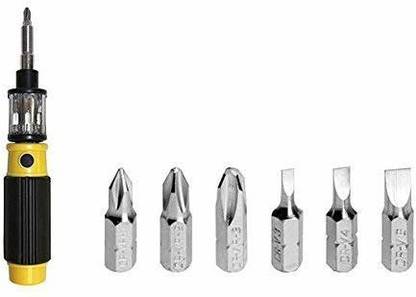 GVJ TRADERS Flexible Power Bit Extender Extension Multi Functional Screwdriver 360 Degree Combination Screwdriver Set