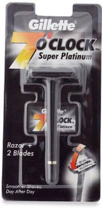 Gillette 7 O clock super platinum (1 razor + 5 blades), Men