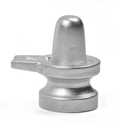 Atharv Enterprises Parad Mercury Shivling Shiv lingam 107 gm Decorative Showpiece  -  7 cm