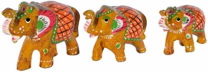 PM-3ELE-Y 6 cm Bird & Animal Showpiece