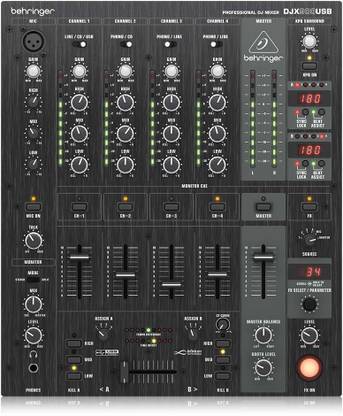 Behringer DJX900USB PRO Mixer Professional 5-Channel DJ Mixer with Optical VCA Crossfader, Digital Effects and USB Interface Digital Sound Mixer