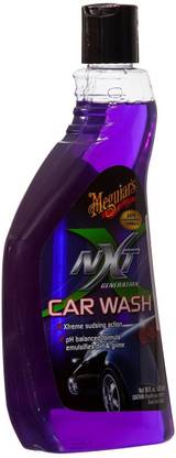 3M Meguiar's Nxt Generation Car Wash pH balanced rich lather Shampoo with water softeners for spot free finish, 532 ml Car Washing Liquid
