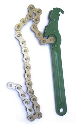 Inditrust 9 inch Auto Oil Filter Chain Wrench Range 60-120 mm Single Sided Socket Wrench