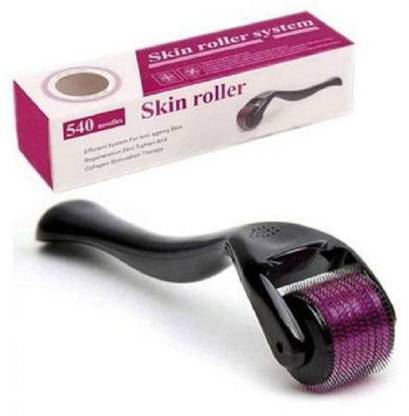 Three Elements Dermaroller 1mm 540 Titanium Micro Needles Roller for Treating Acne Scars Skin Hair Loss Wrinkles Blackheads (100 g)