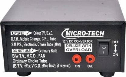 Microtech Dc to Ac Converter 12v to 220v 12v dc to 220v ac Converter Car Inverter for Multiple Applications Car Inverter