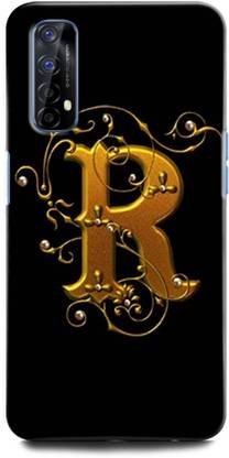 ORBIQE Back Cover for Realme 7 R, R LETTER, R ALPHABET, DESIGN