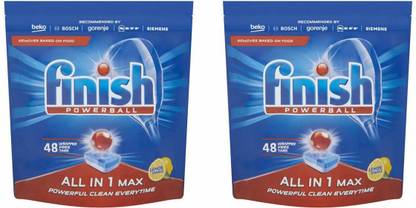 Finish All in 1max lemon combo pack 48 tabs+48 Tabs Dishwashing Detergent