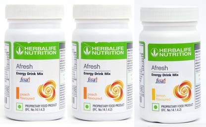 HERBALIFE Afresh Energy Drink Peach and Lemon Cinnamon Flavour Energy Drink