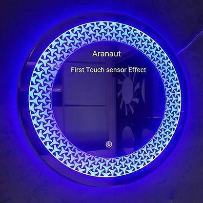 HIMANS 3D Round Led Mirror Lighted Mirror