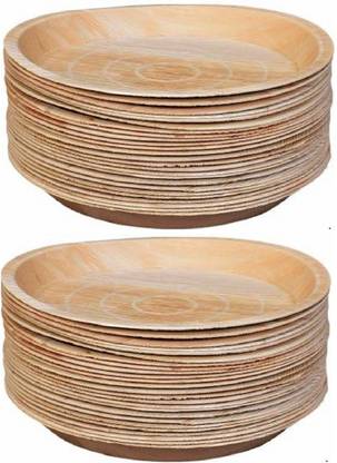 Leaf Tree 12 inch disposable round plates, areca palm leaf plate for party and function Dinner Plate