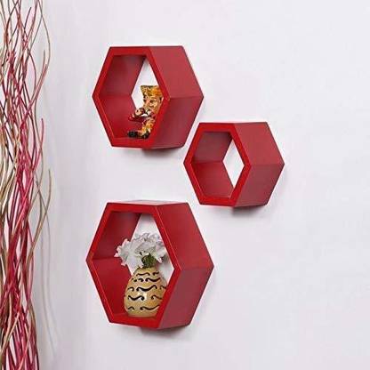 The Dreams Shoppee 098765 Wooden Wall Shelf