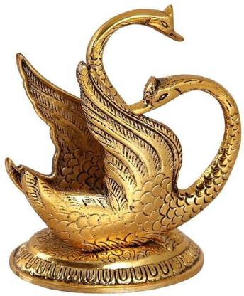 Craftam Oxidize Metal Decorative Swan Duck Shape Napkin Holder for Dining Table Decorative Showpiece  -  11 cm