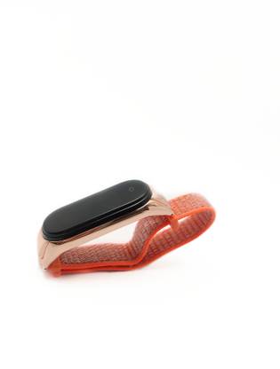 Gyc Metal Frame Nylon Strap Bracelet Band Compatible for Xiaomi Mi Band 3 / Mi Band 4 [Not Compatible for mi Band 2 and mi Band Hrx][Watch not Include] Smart Band Strap