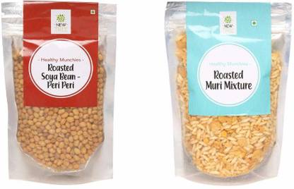 NEW TREE Pack of Healthy SOYA Bean Peri-Peri (170g) and Muri Mixture (170g)