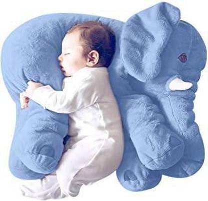 Nihan Enterprises Beaties Soft Plush Cotton Cushion Elephant Sofa Seat For Baby  - 38 cm