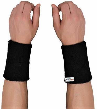 HeadTurners Wrist Band/Support for Gym,Cricket,Running and Sports Activities 5inches(2 pcs) Wrist Support