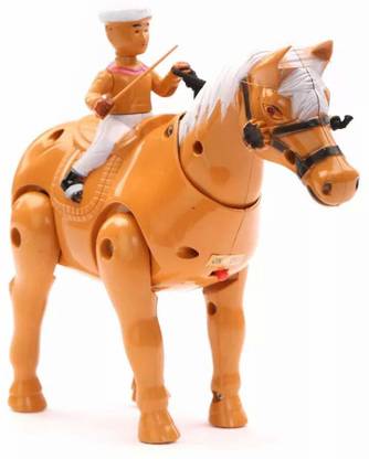MON N MOL TOY Horse with Rider Toy for Kids | Battery Operated Realistic
