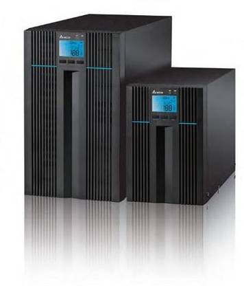 DELTA 1kVA Online UPS with Inbuilt Battery Backup 120 V Delta Conversion Tower Model UPS with Overload Protection 3 Outlet Plugs