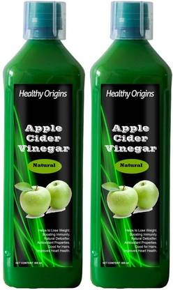 Healthy Origins Organic Apple Cider Vinegar with Mother for Weight Loss Vinegar (Pack Of 2)(RPremium) Vinegar